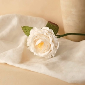 Rose anglaise en papier blanche,mother's day bouquet