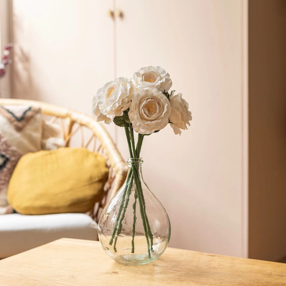 Rose anglaise en papier blanche