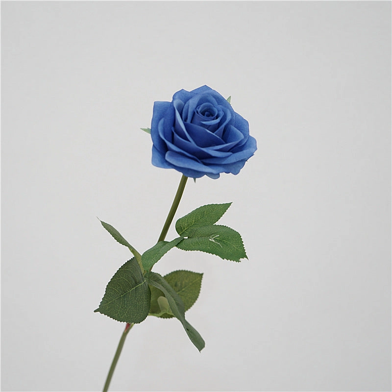 Rose Artificial Silk Flower Blue ROSE0022,dried artificial flower