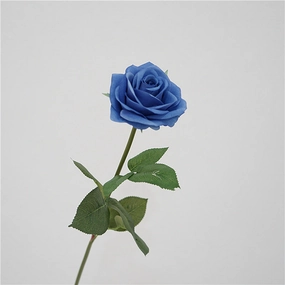 Rose Artificial Silk Flower Blue ROSE0022,dried artificial flower