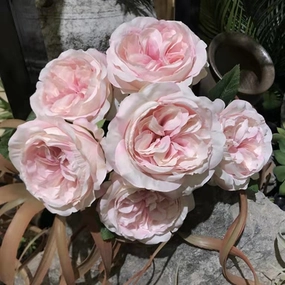 Rose Artificial Silk Flower Bunch ROSE021,dried artificial flower