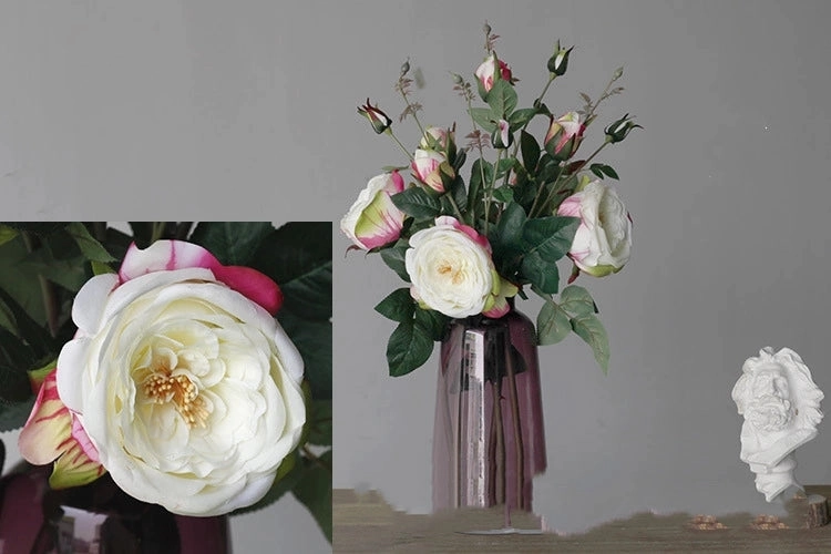 Rose Artificial Silk Flowers Stem ROSE077-078