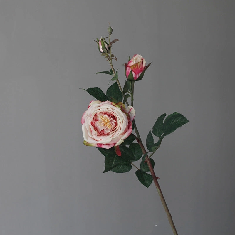 Rose Artificial Silk Flowers Stem ROSE077-078,dried artificial flower