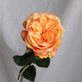 Rose Austin 72cm Artificial Silk Flower Orange ROSEAUSTIN058,dried artificial flower