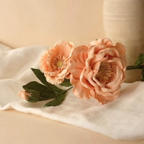 Rose Caroline en papier abricot,mother's day bouquet