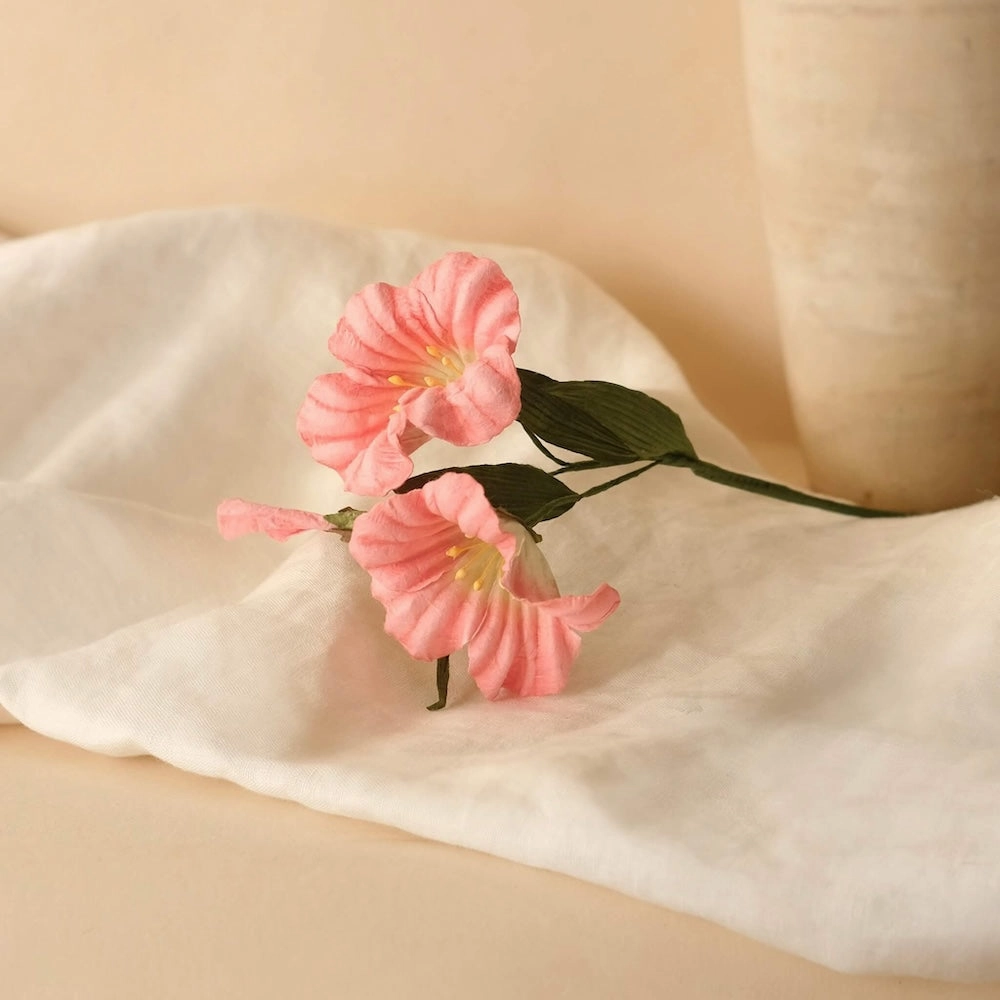Rose du dsert en papier rose,mother's day bouquet