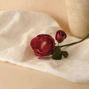 Rose queen en papier bordeaux,mother's day bouquet