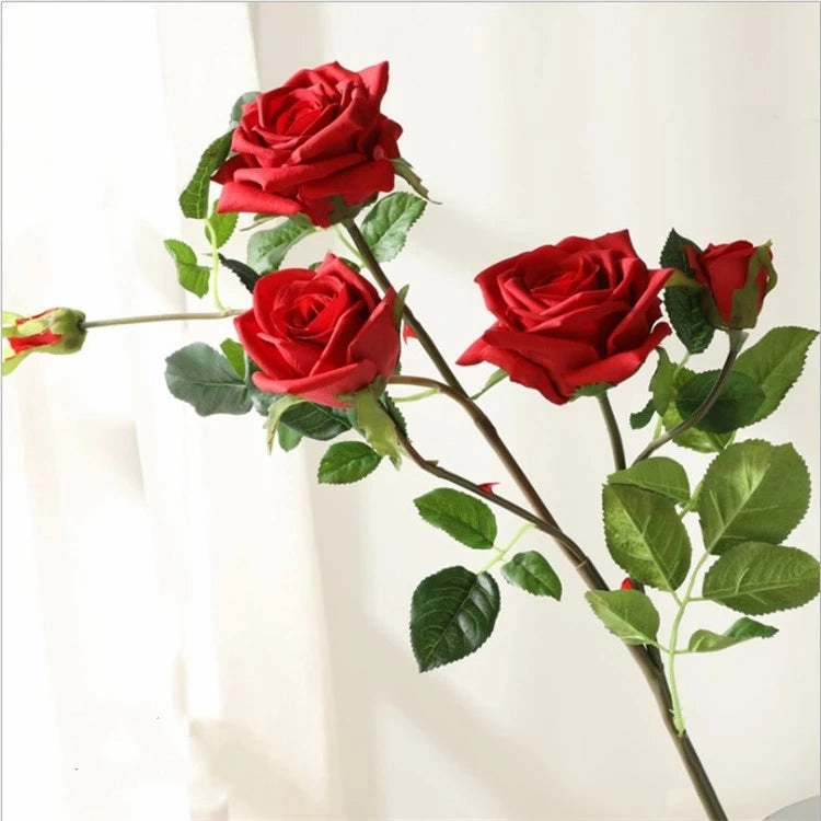 Rose Real Touch 5 Heads Artificial Multi-colour ROSE0015-0019