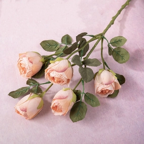 Rose Spray Artificial Silk Flower Peach ROSESPRAY006,dried artificial flower