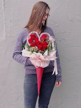 Rouge-Coloured Love Wand,mother's day bouquet