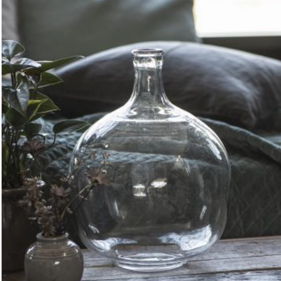 Round Balloon Glass Vase 31cm,hand-painted ceramic vase