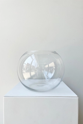 Round Terrarium 7"H x 8" Clear Glass,indoor flower container