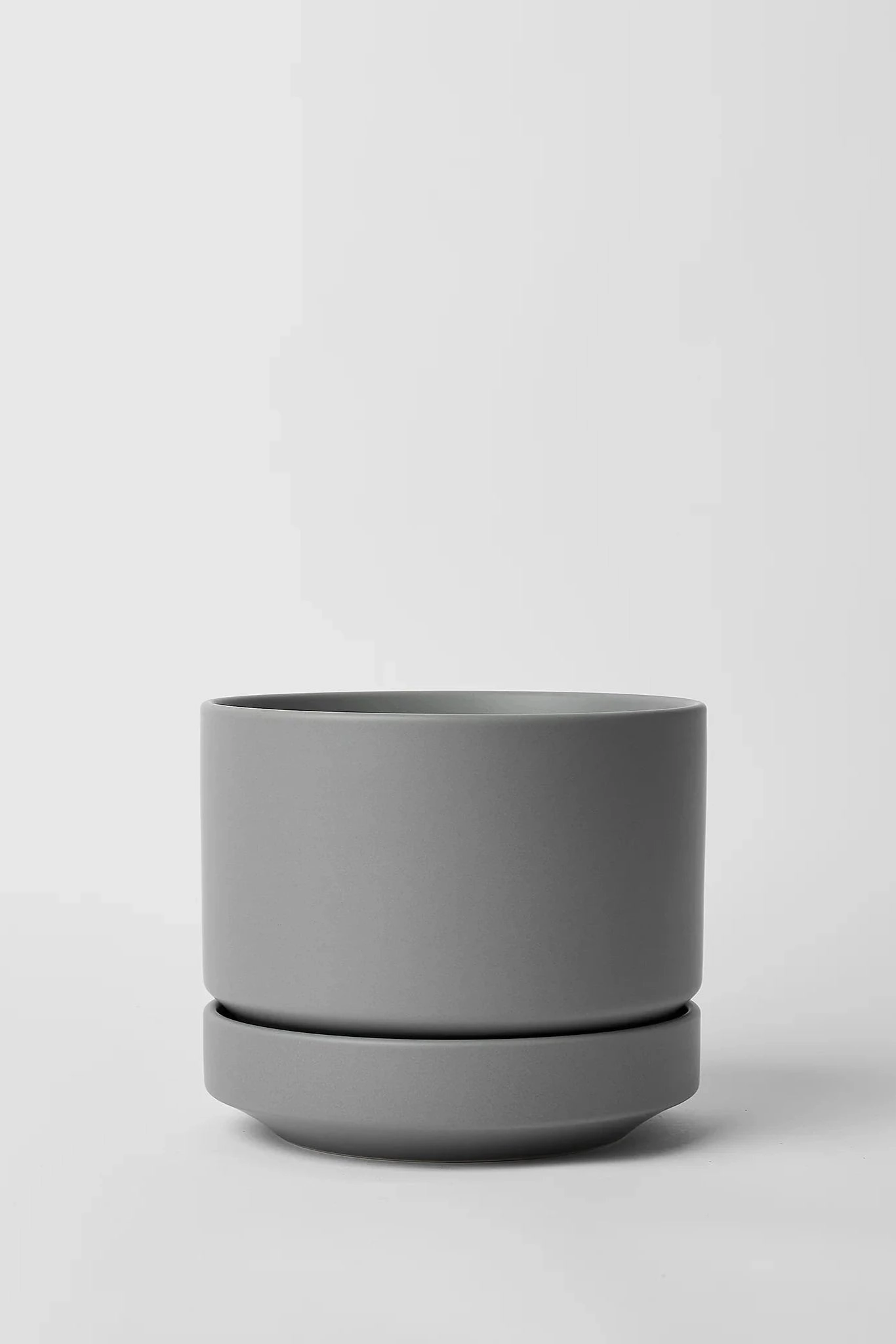 Round Two Planter Gray 6",indoor flower container