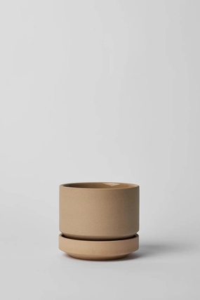 Round Two Planter Oatmeal 4",indoor flower container