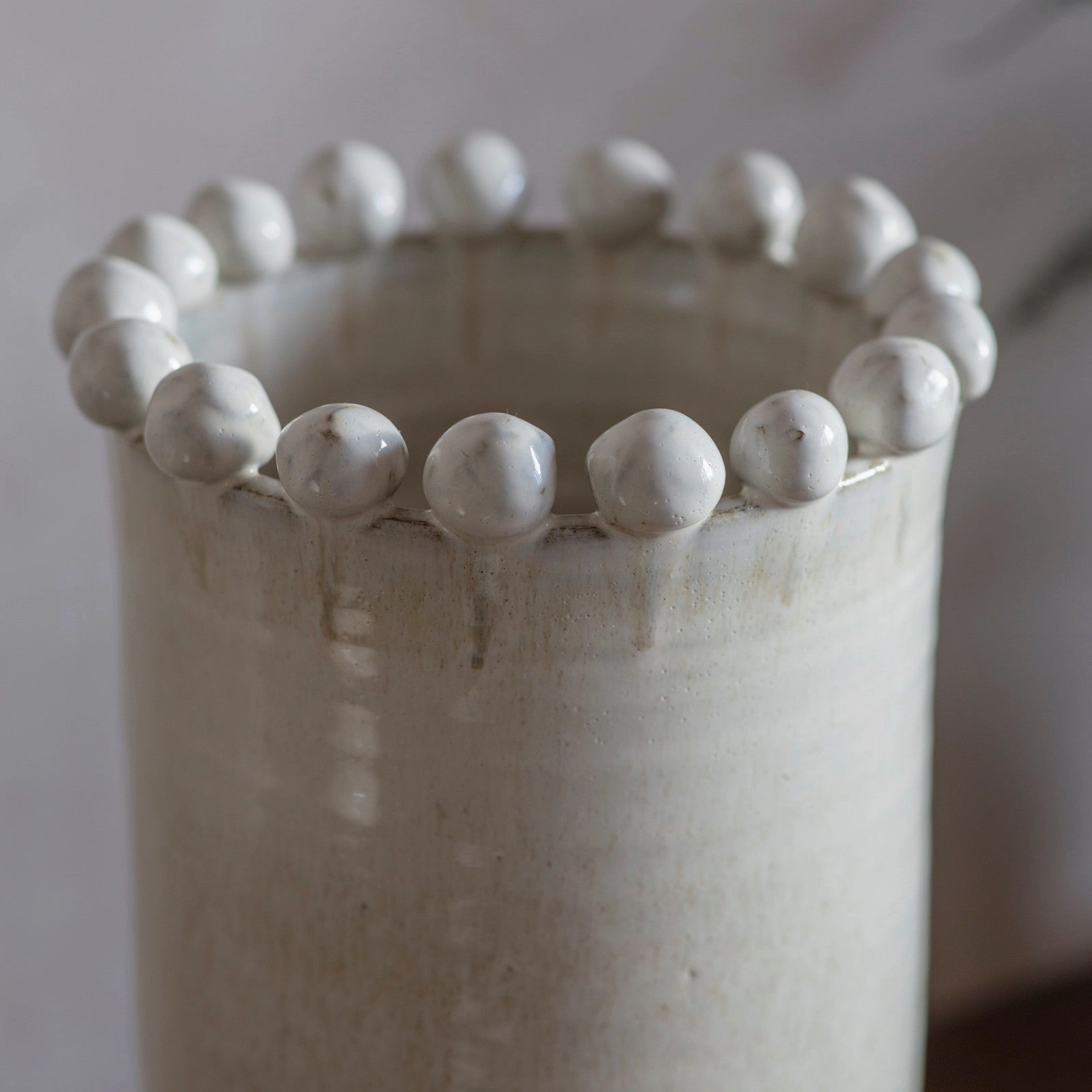 Rustic Bobble Top Vase 34cm