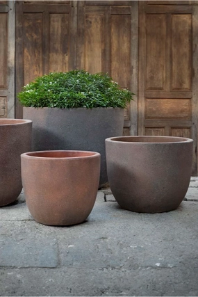 Saba Planter sandblasted medium,indoor flower container