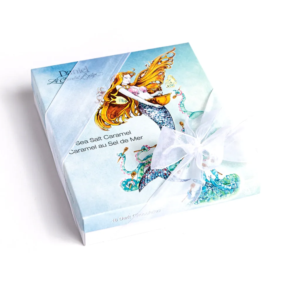 Salted Caramel Box, 16pc,faux bloom stem 