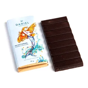 Salted Caramel Dark Chocolate Bar, 85g,faux bloom stem 