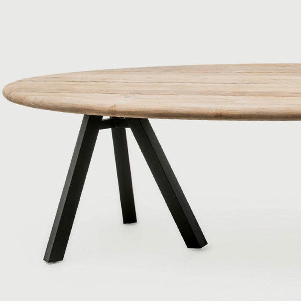 Samuel Reclaimed Teak Wood Oval Dining Table,garden field mower