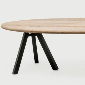 Samuel Reclaimed Teak Wood Oval Dining Table,garden field mower