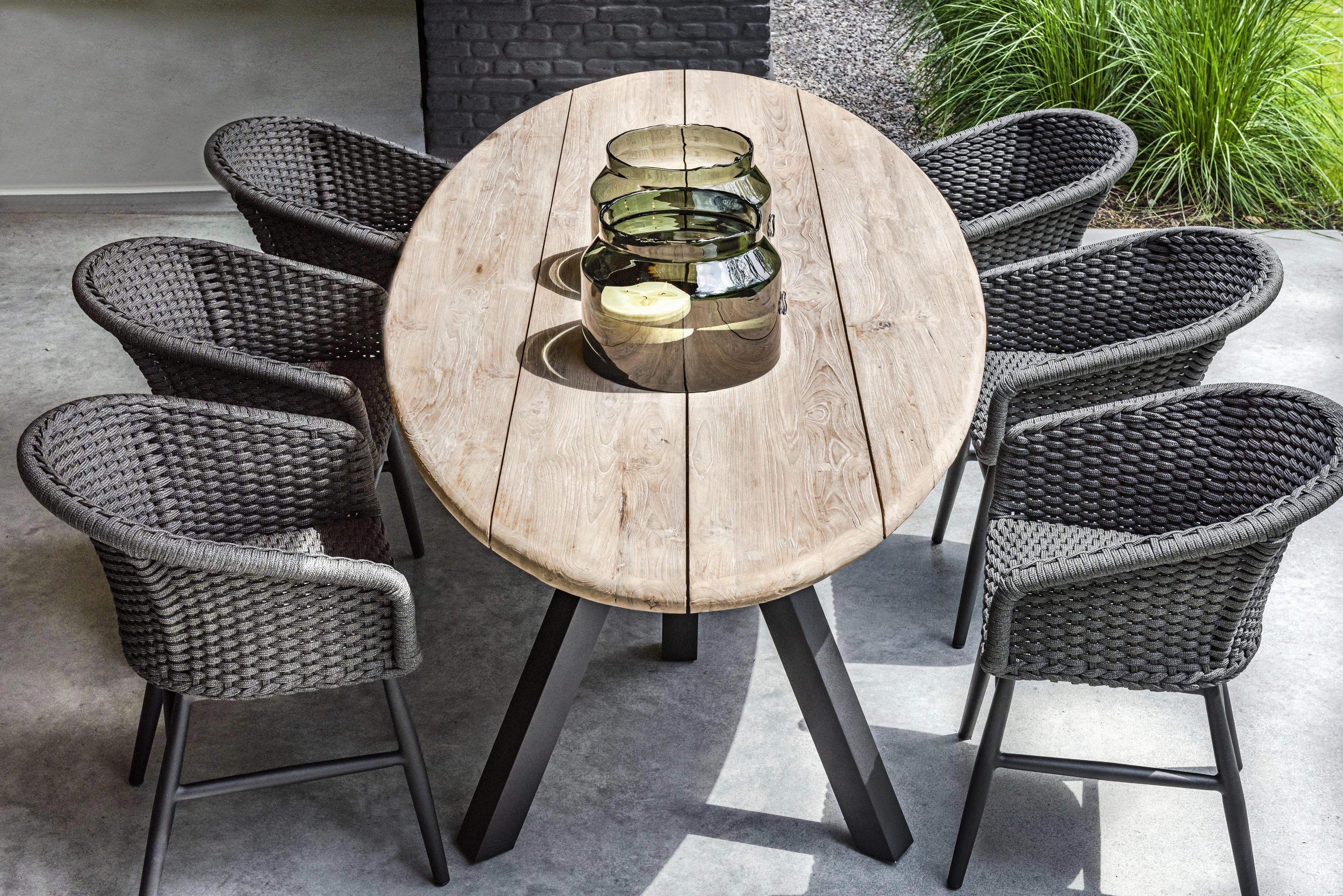 Samuel Reclaimed Teak Wood Oval Dining Table