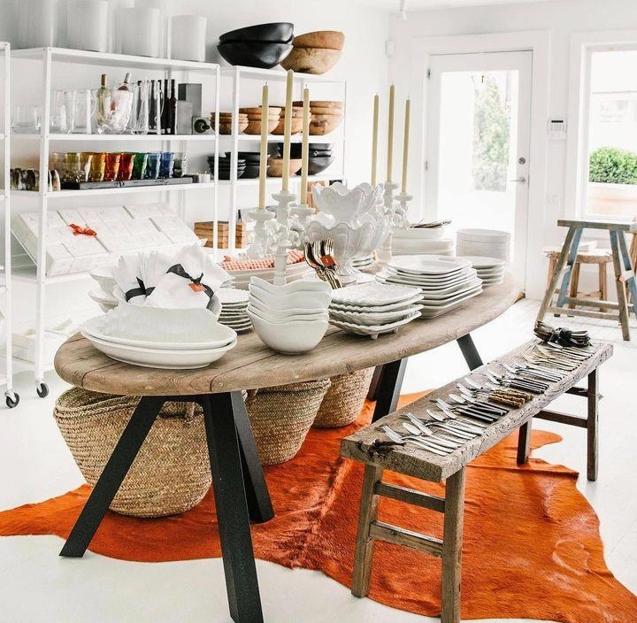 Samuel Reclaimed Teak Wood Oval Dining Table