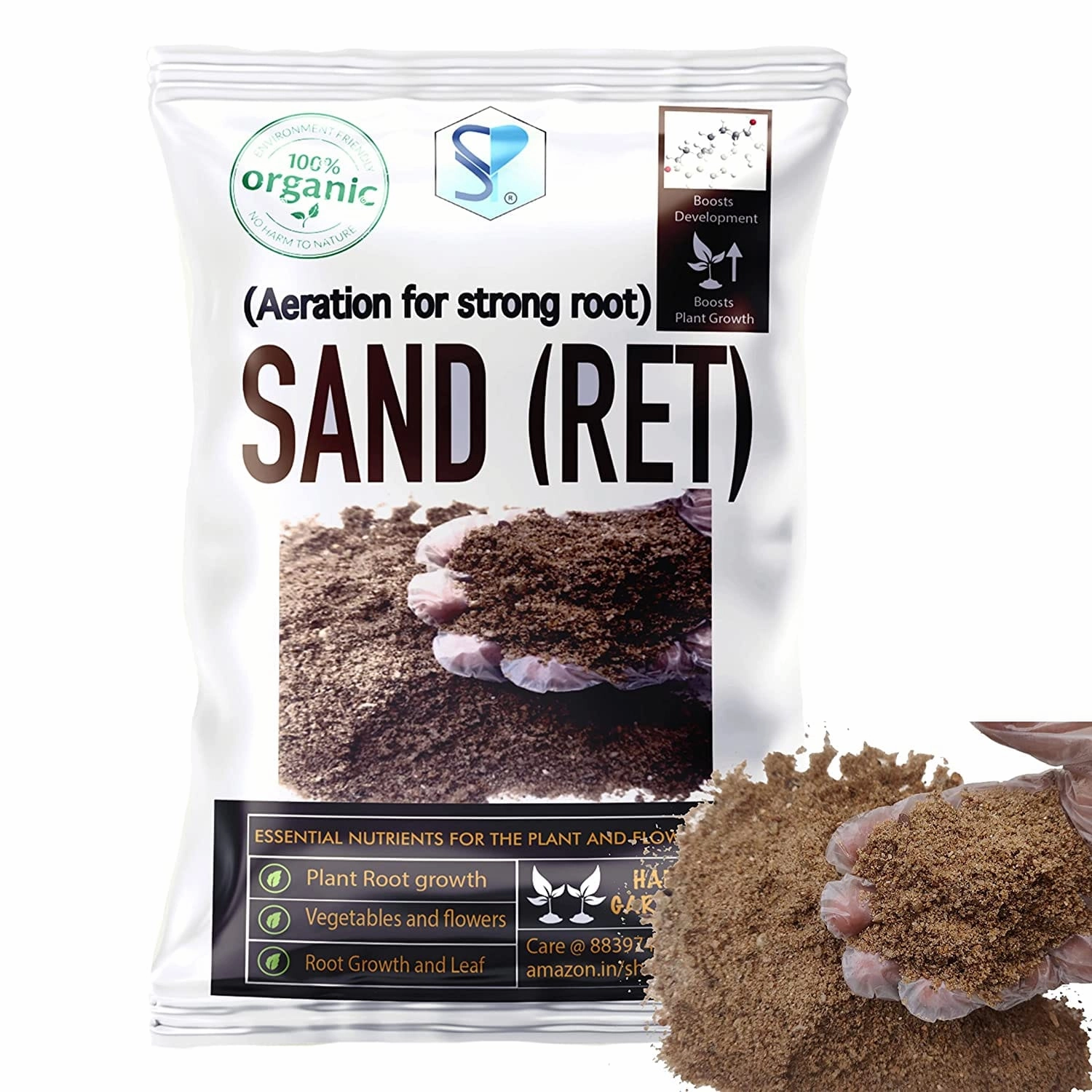 Sand (Ret)/Potting Mix for Plant Roots,potted plant decor
