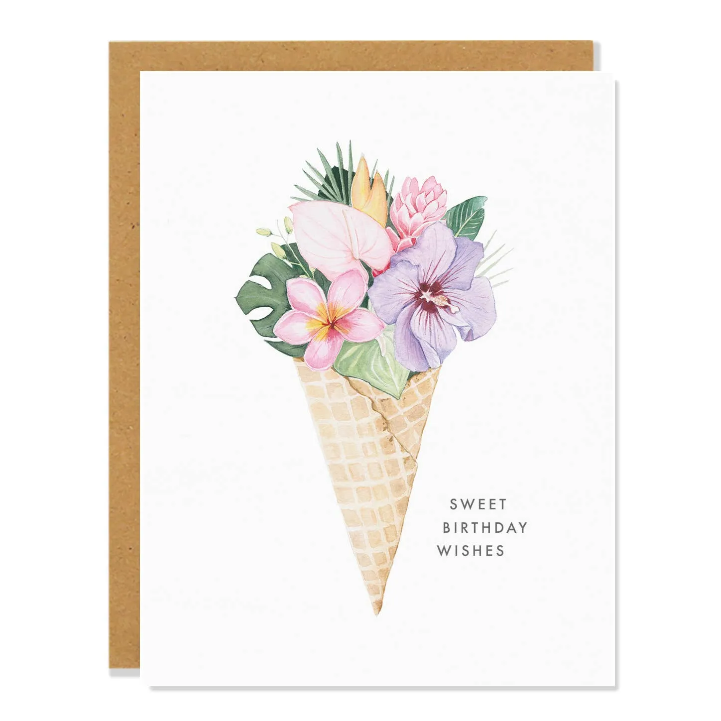 Sarah Voyer Paper - Sweet Birthday Wishes,faux bloom stem 