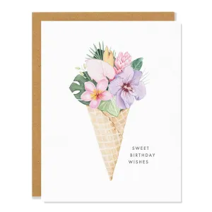 Sarah Voyer Paper - Sweet Birthday Wishes,faux bloom stem 
