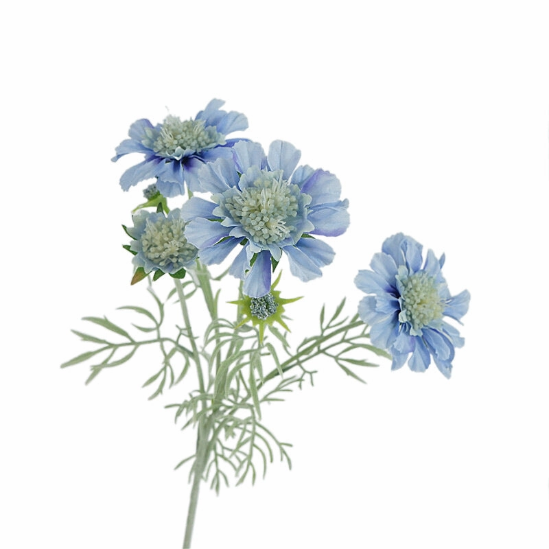 Scabiosa Artificial Silk Flower 4 Color Selections SCABIOSA1-A4