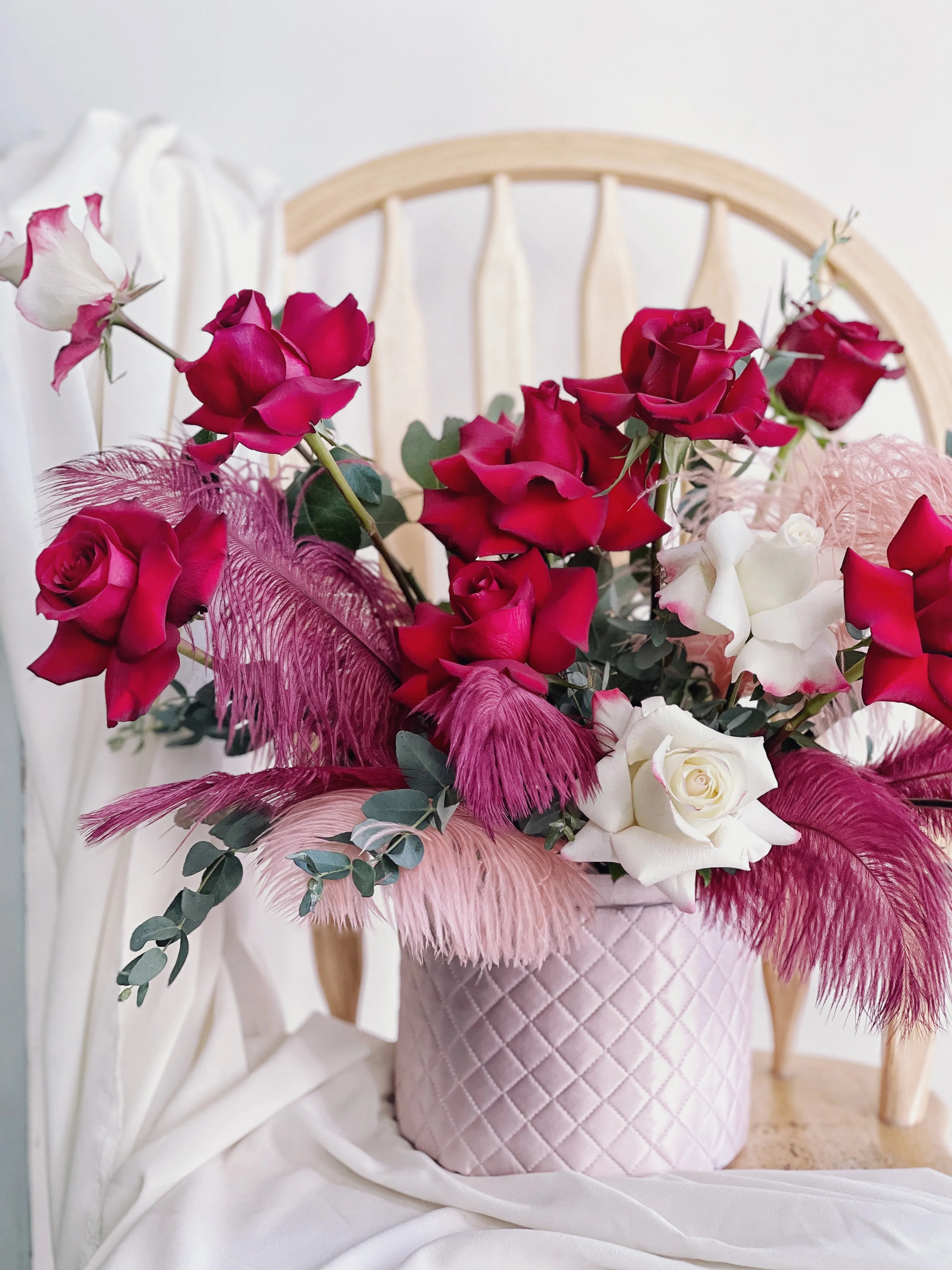 Scarlet Opulence Hatbox