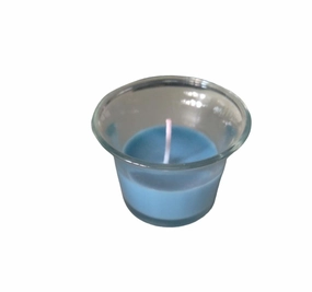 Scented Blue Wax Candle,garden field mower
