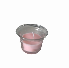 Scented Pink Wax Candle,garden field mower