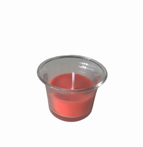 Scented Red Wax Candle,garden field mower