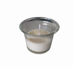 Scented White Wax Candle,garden field mower