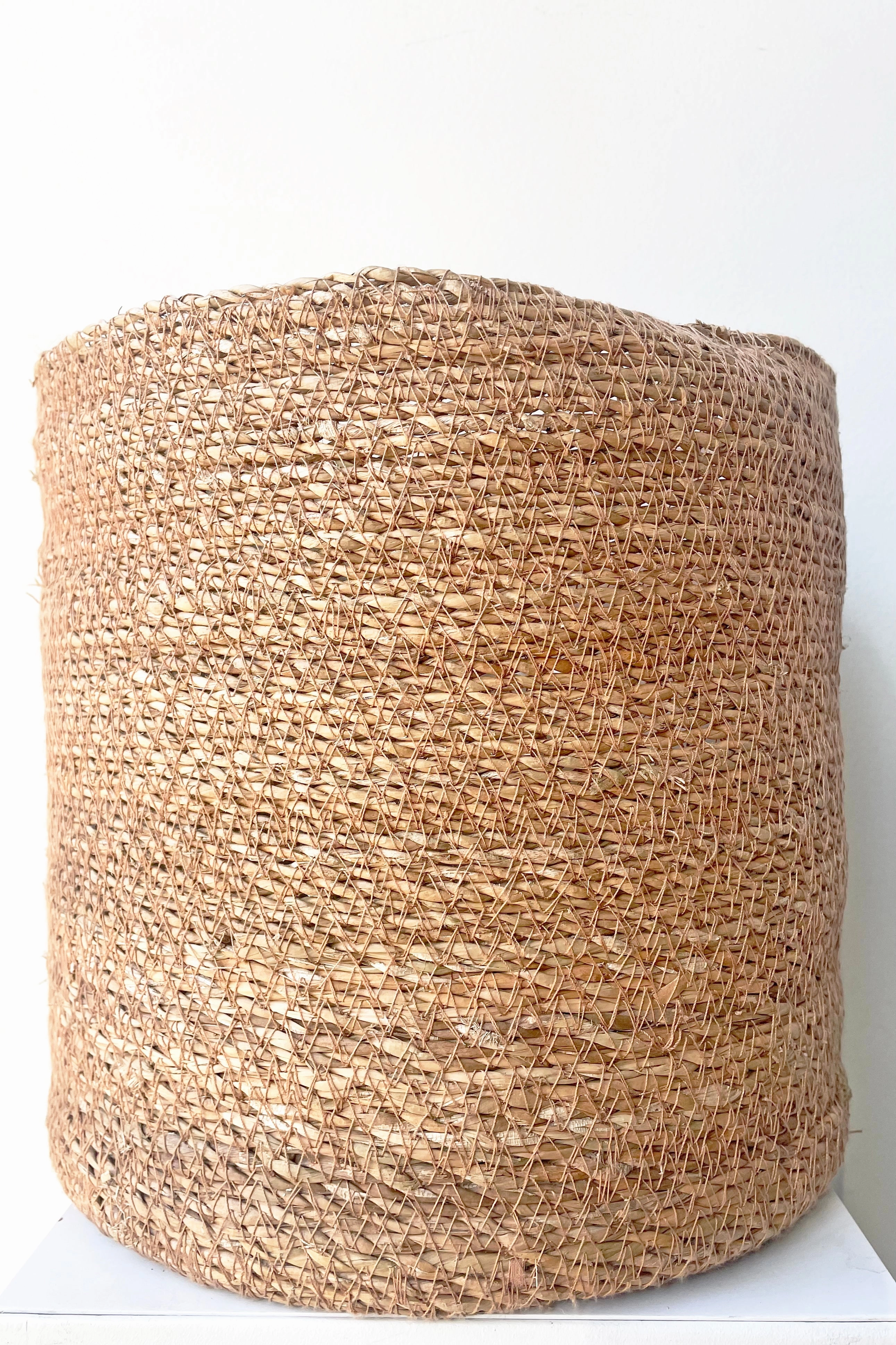 Seagrass Basket with Liner 11",indoor flower container