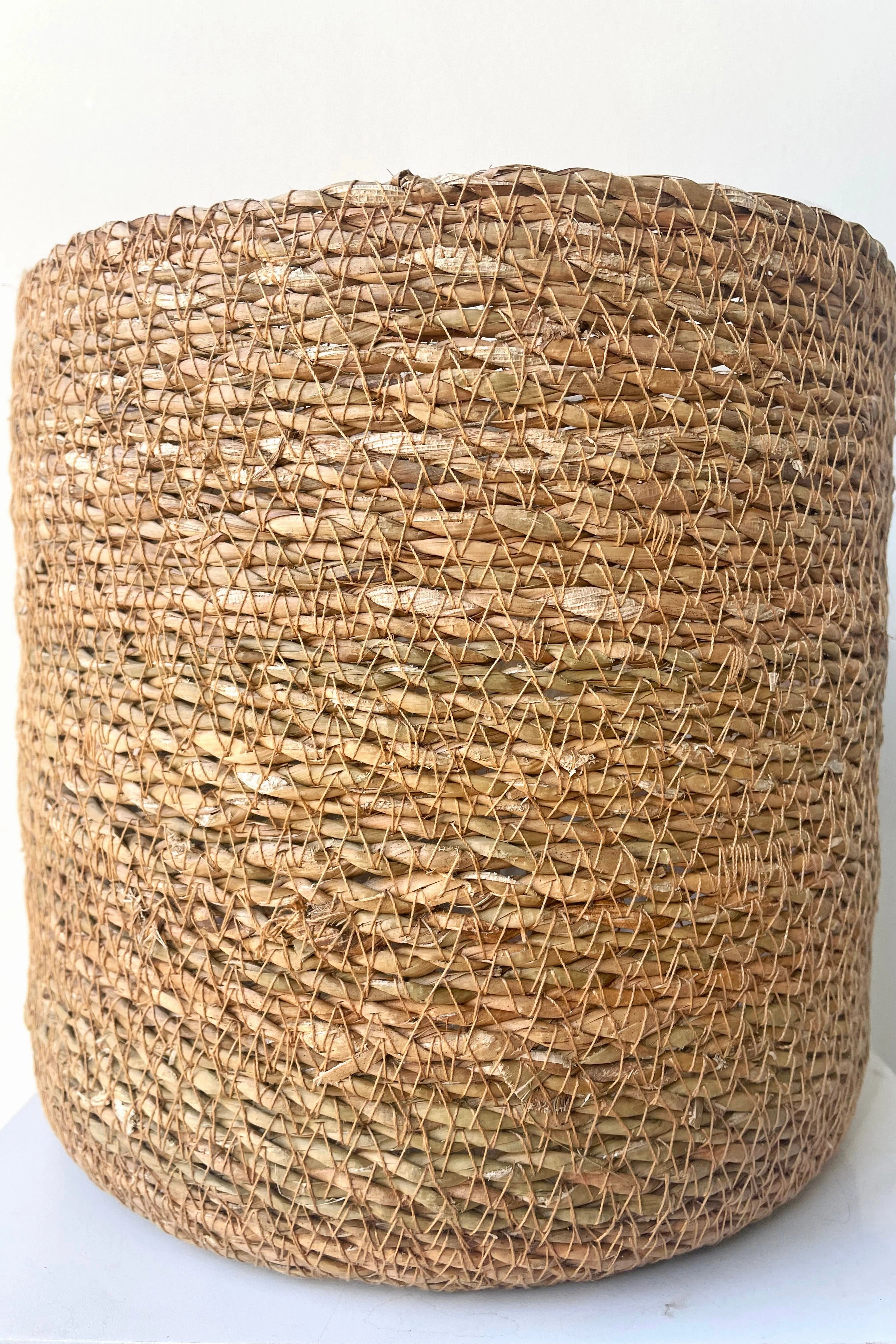 Seagrass Basket with Liner 8.5",indoor flower container