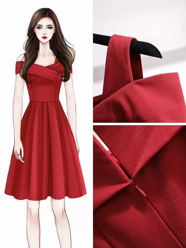 Second hand party dress (s) artificial flower bouquet  