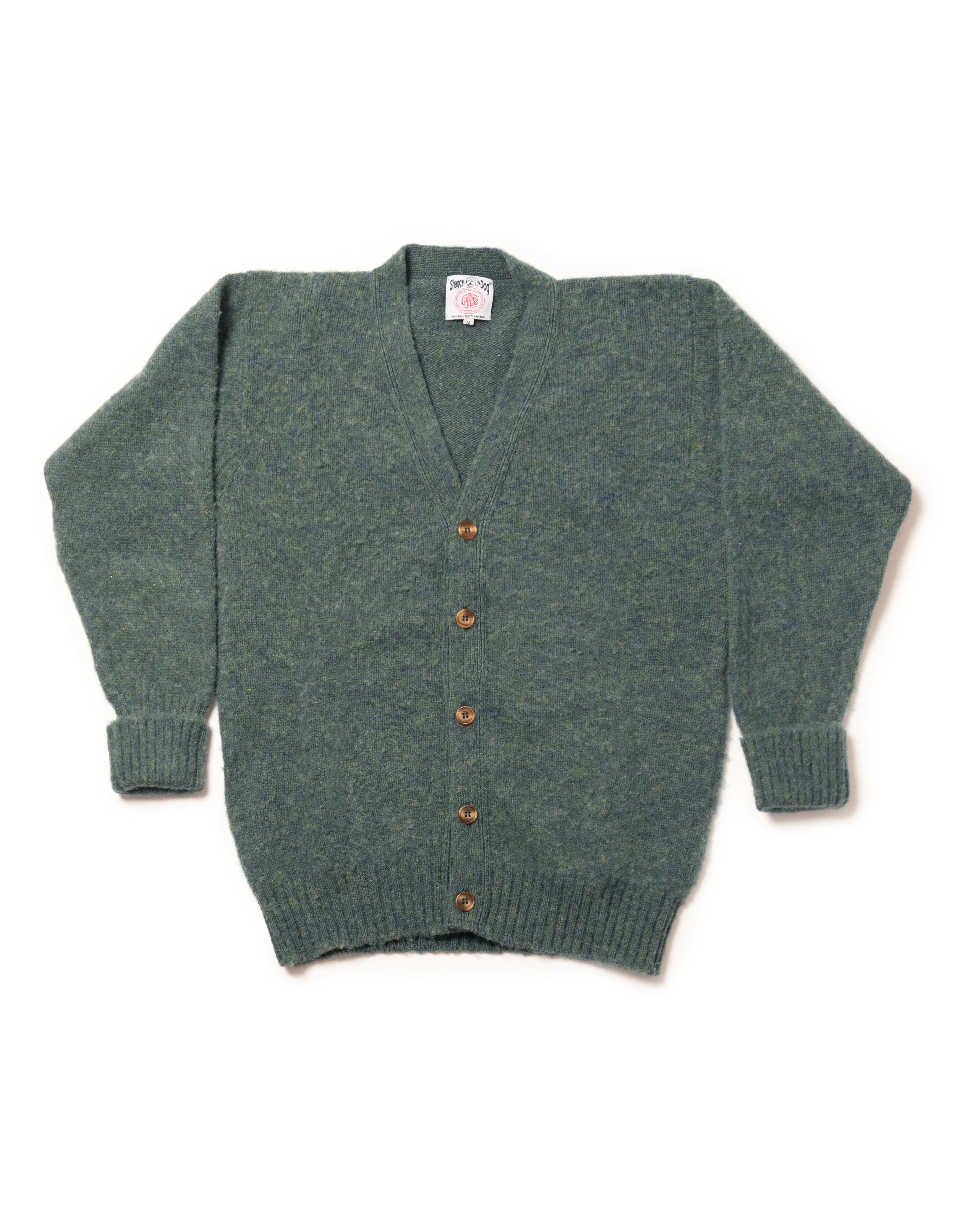SHAGGY DOG CARDIGAN LOVAT - KLASSISCHE PASSFORM