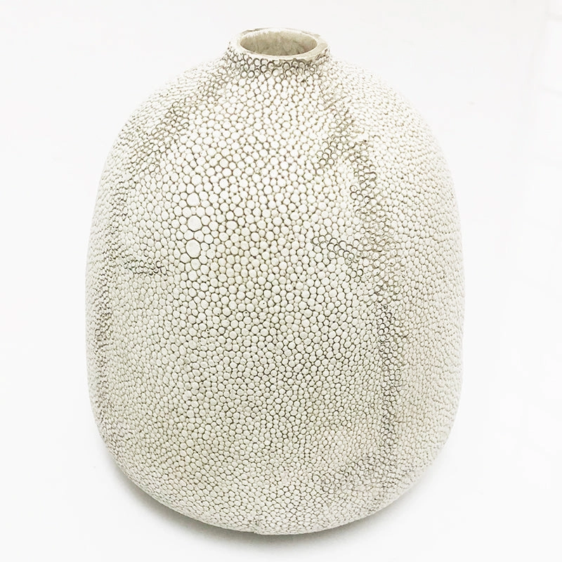 Shagreen Vase,hand-painted ceramic vase