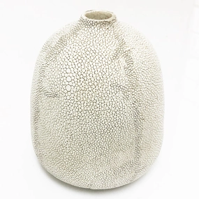 Shagreen Vase,hand-painted ceramic vase