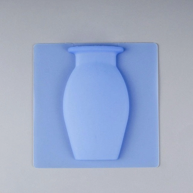 Silicone Sticky Vase Stick on The Wall