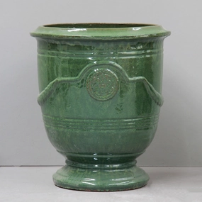 Silk Road Grass Green French Style Urn,terracotta plant pot