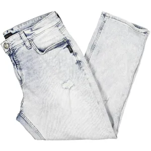 Silver Jeans Co. Damen Denim Capri-Jeans mit Used-Look