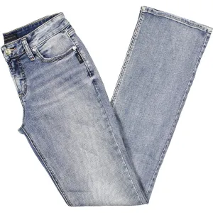 Silver Jeans Co. Damen Slim Jeans mit mittlerer Waschung und Taschen