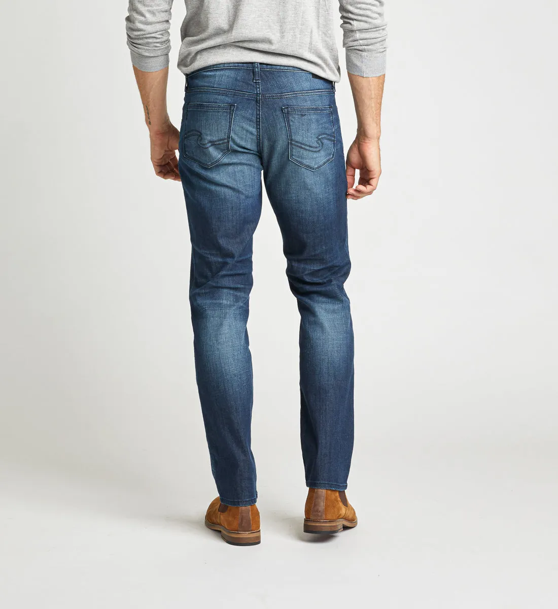 Silberne Konrad Slim Leg Jeans