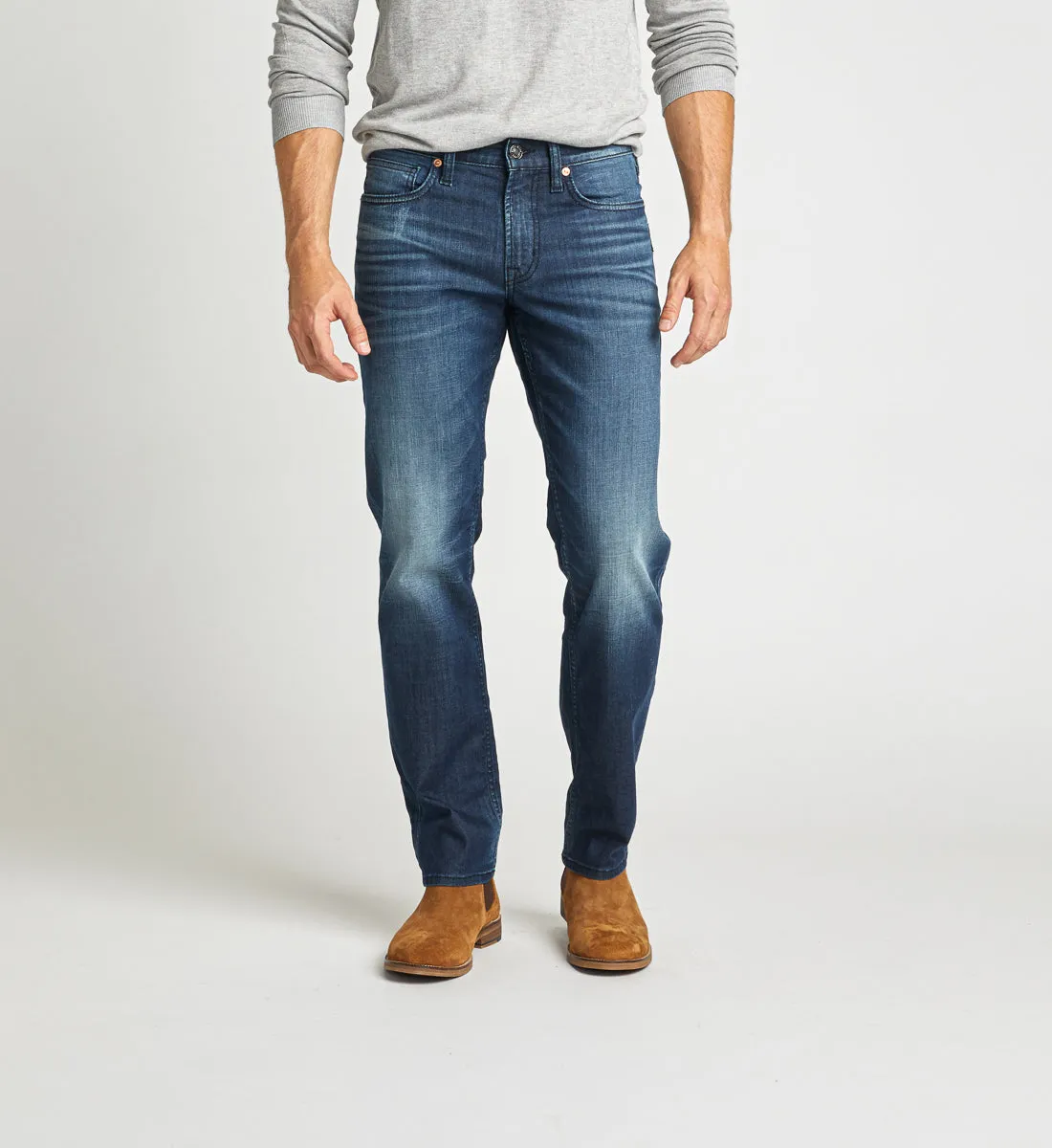 Silberne Konrad Slim Leg Jeans