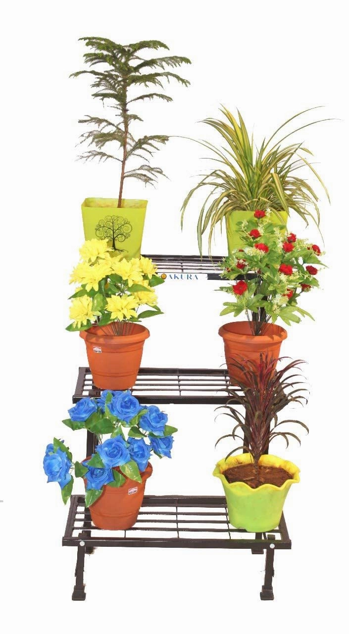 Single Step Compact Metal Gardening Stand