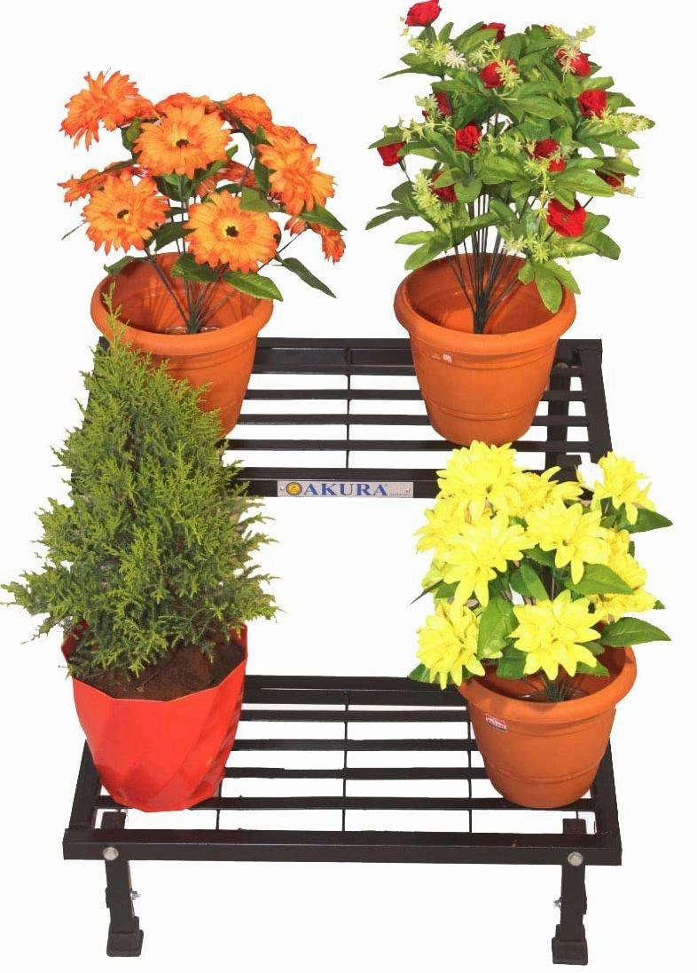 Single Step Compact Metal Gardening Stand