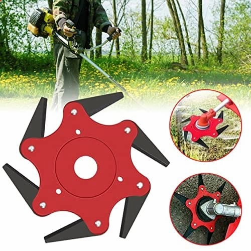 Six Point Blade For Brush Cutter, Grass Cutter and Lawn Mower